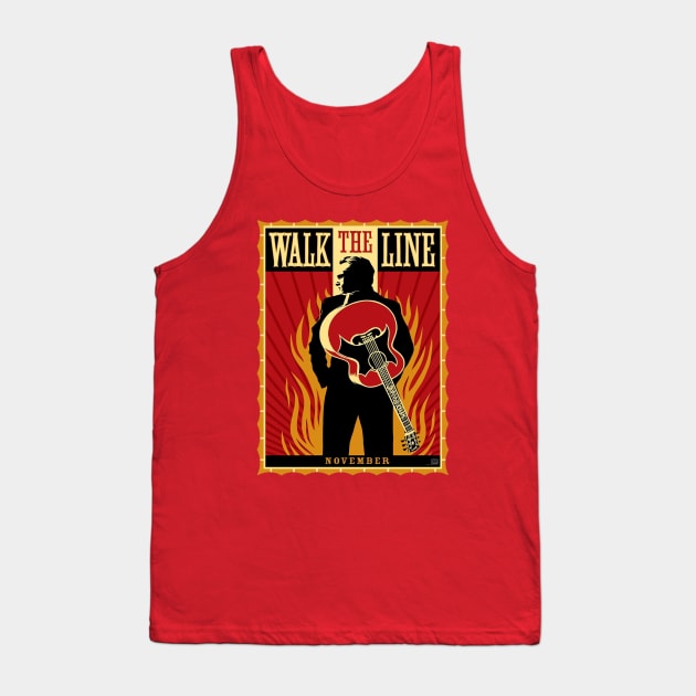 Red Walk Tank Top by Hunt and Hook